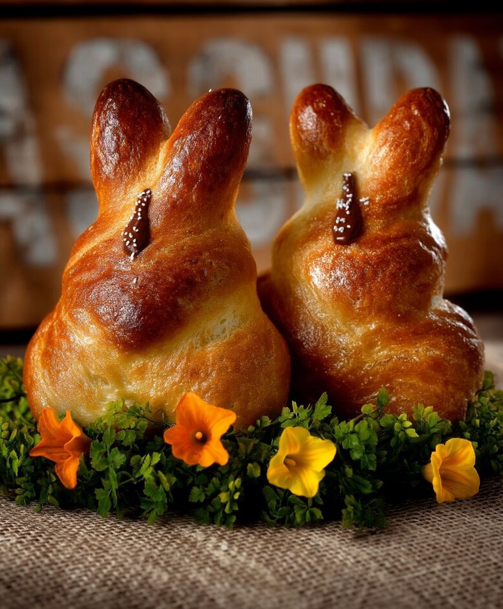 Süße Brioche Osterhasen backen