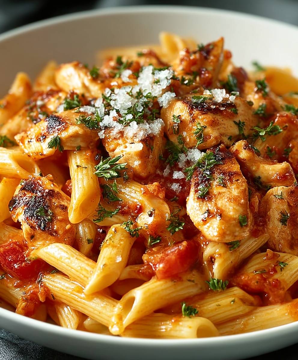 Hähnchen Tomaten Pasta