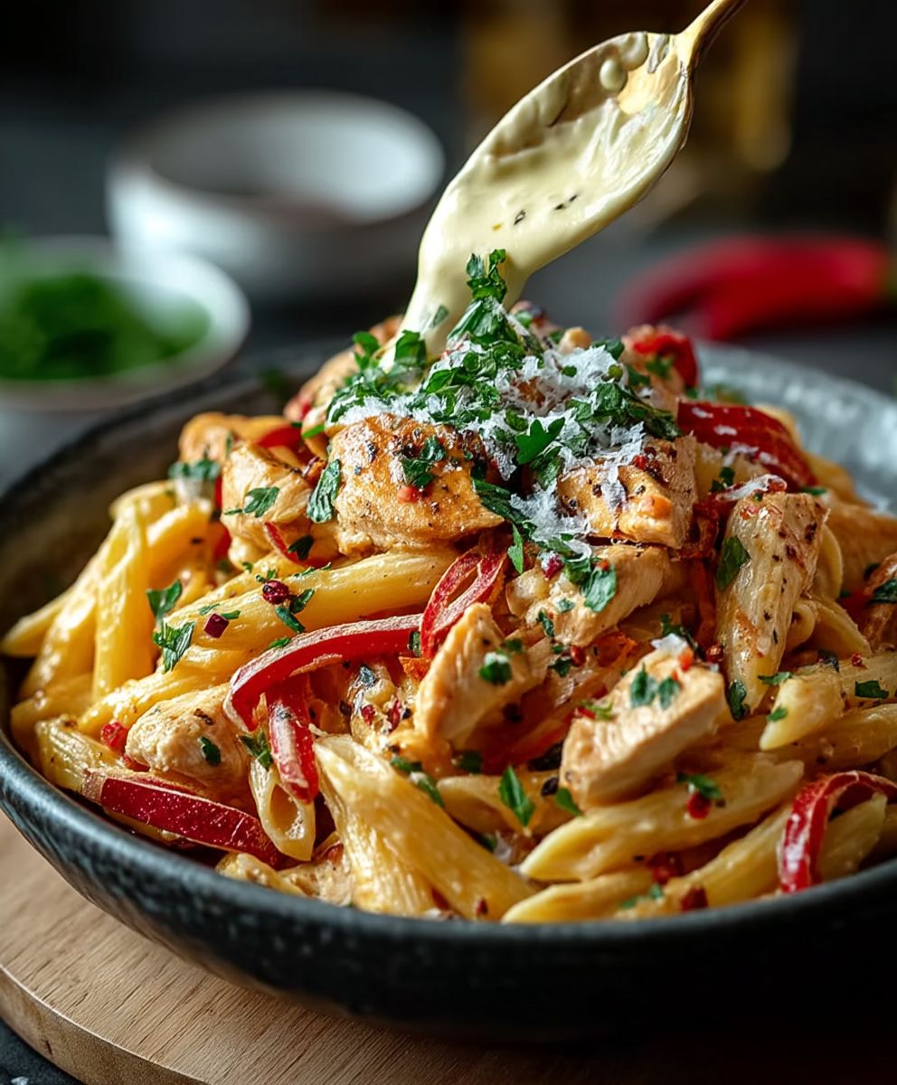 Cajun Hähnchen Pasta