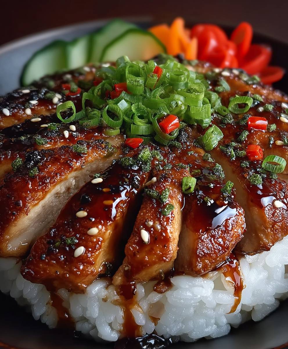 Teriyaki Hähnchen Sushi Reis