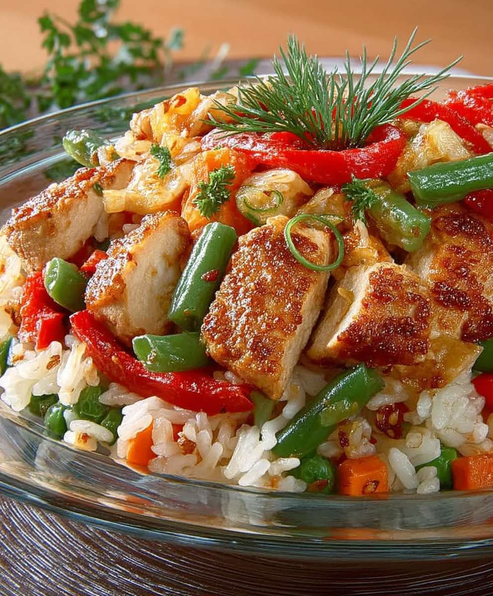 Reisfleisch mit Putenbrust