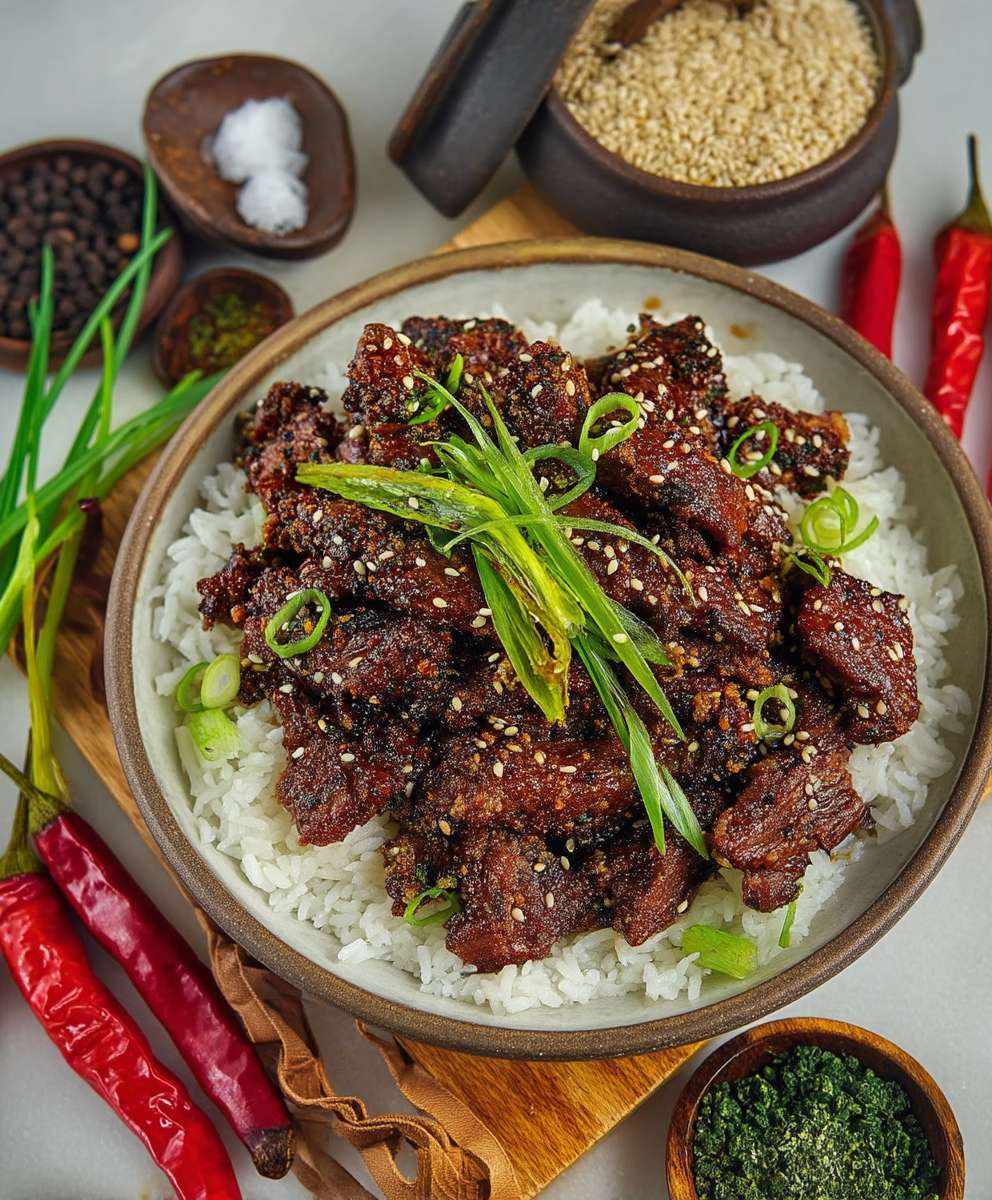 Koreanisches Rib Eye Sesam