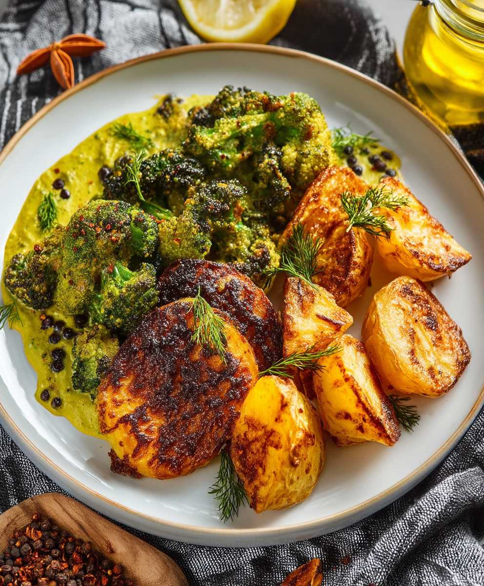 Curry Brokkoli Kartoffeln Sahne