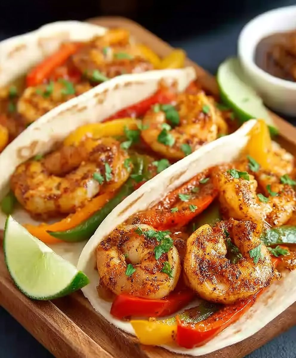 Garnelen Fajitas Zubereitung