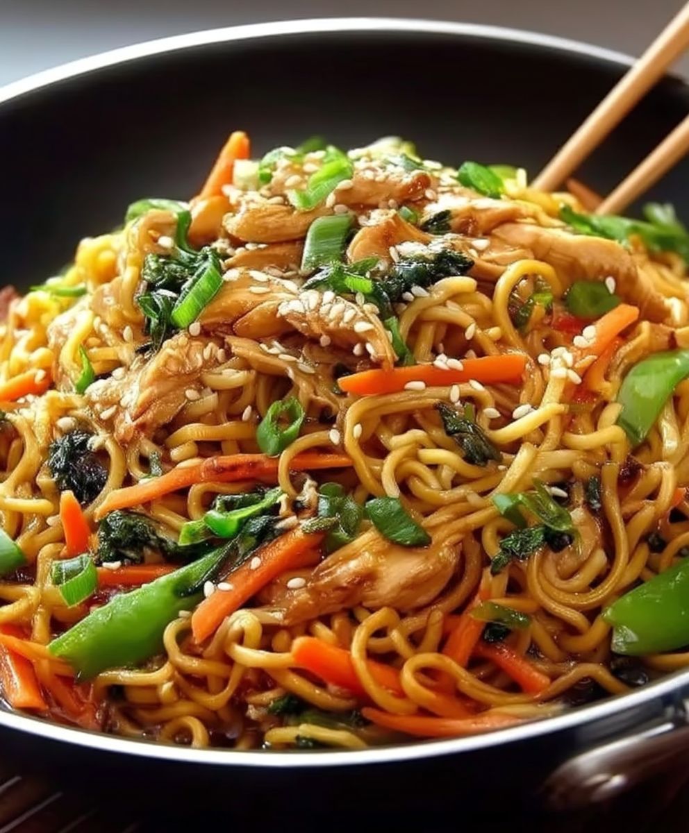 Hähnchen Chow Mein