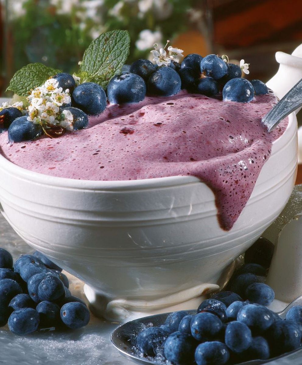 Blaubeer Joghurtcreme selber machen