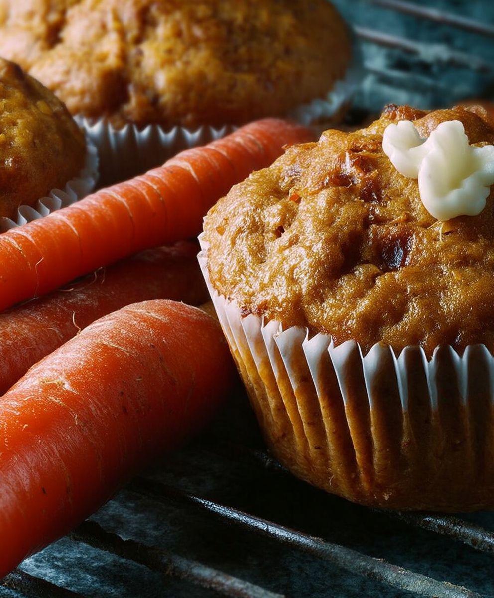 Möhren Muffins backen