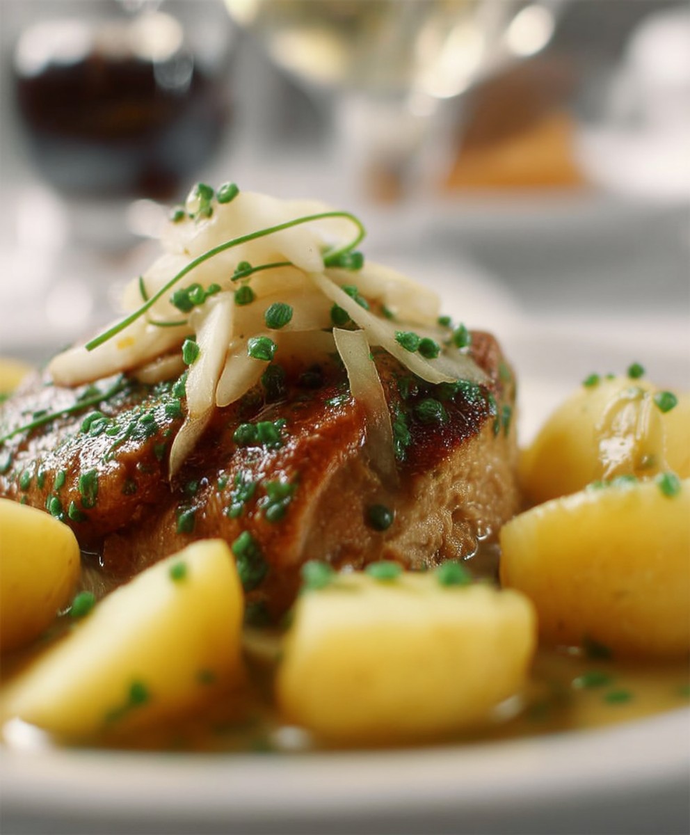 Hähnchen Apfel Sauce