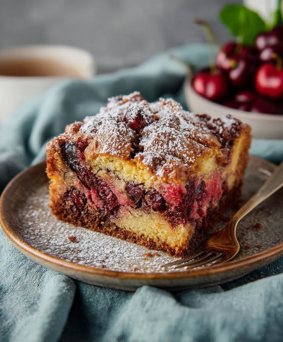 Marmorkuchen Kirschen Blech saftig