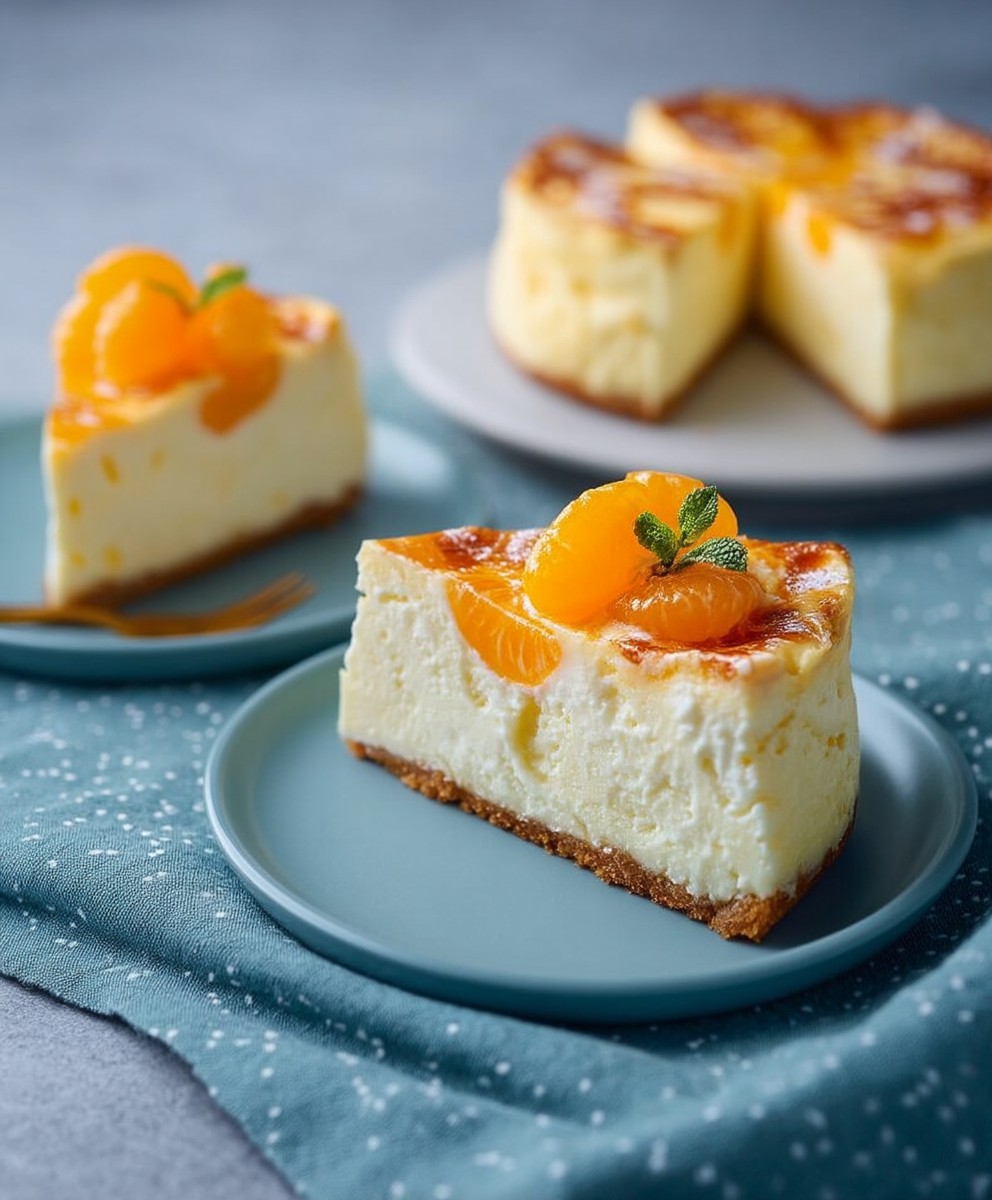 Quark Käsekuchen Mandarinen cremig