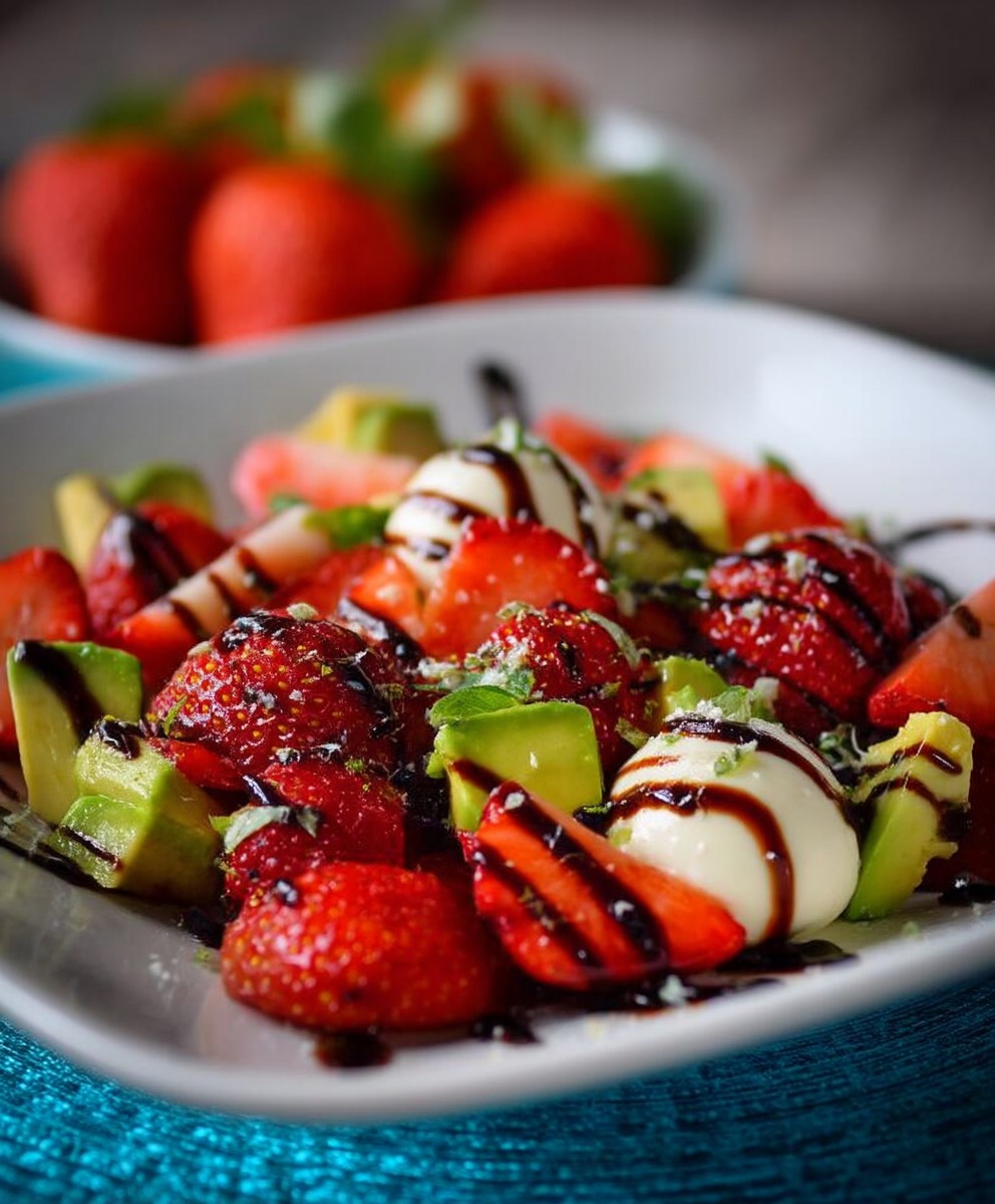 Erdbeer Avocado Salat