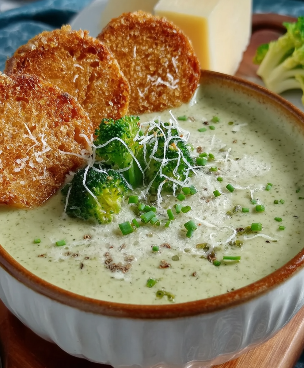 Brokkolicremesuppe Grana Padano