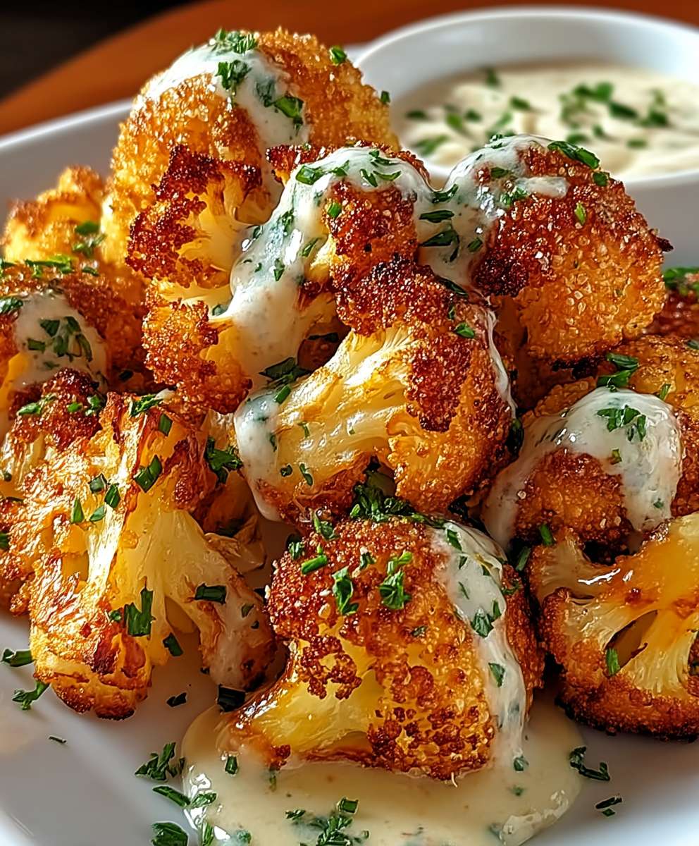 Knuspriger gebackener Blumenkohl