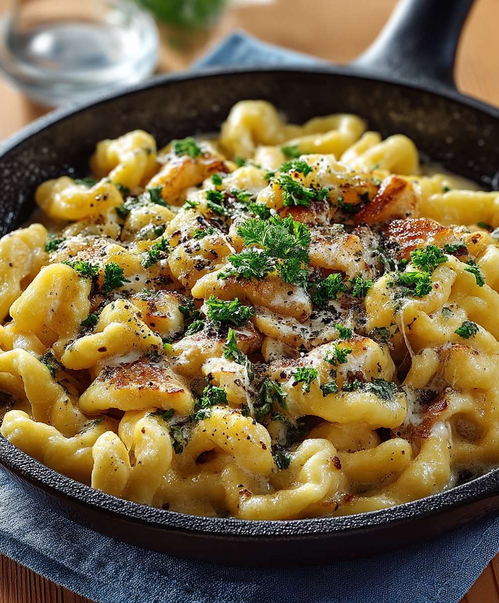 Spätzle Pfanne einfach zubereiten