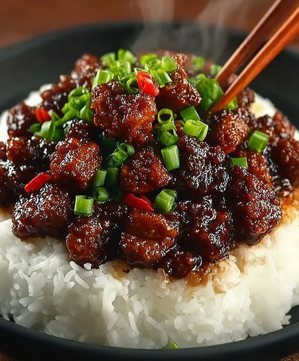 Mongolisches Rindfleisch knusprig zubereiten