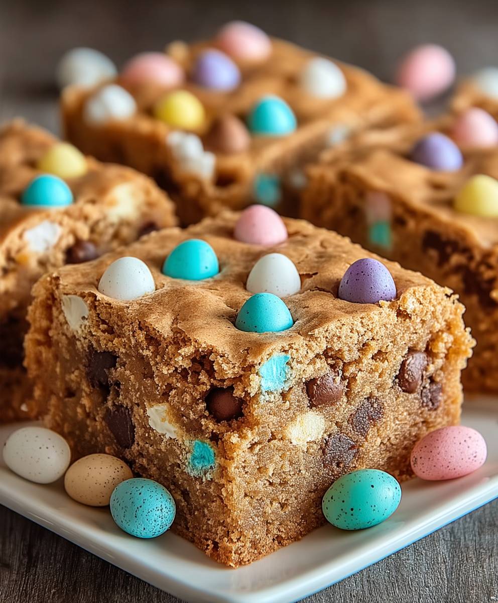 Ostereier Blondies backen