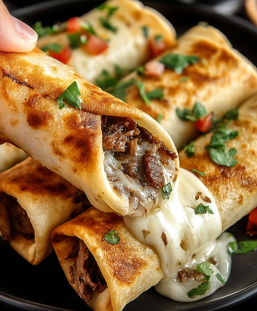 Philly Cheesesteak Taquitos