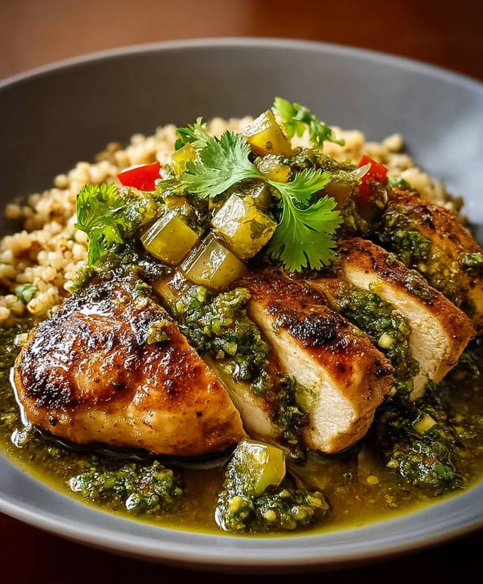 Salsa Verde Hähnchen Druckkochtopf