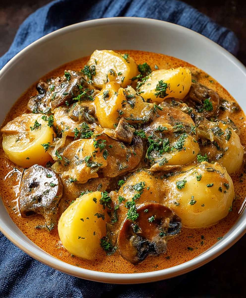 Pilz Kartoffel Paprikash Instant Pot