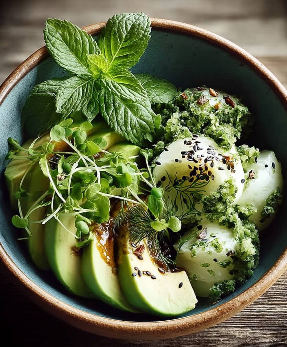 Grüne Schüssel Köstlichkeit