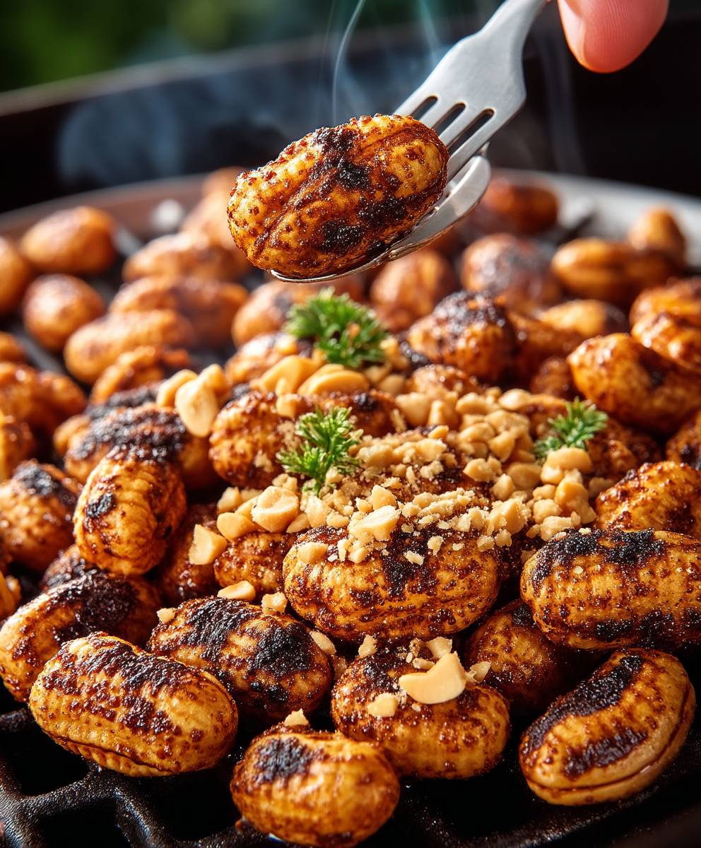 Gegrillte Erdnüsse zubereiten