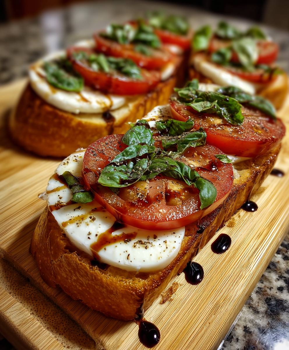 Caprese Baguette mit Balsamico