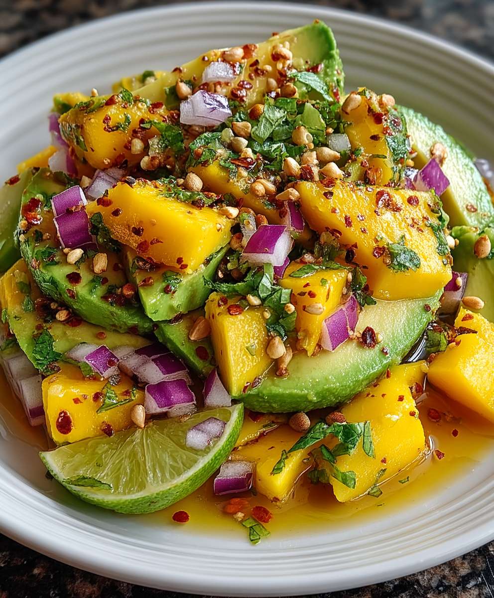 Mango Avocado Salat Limette