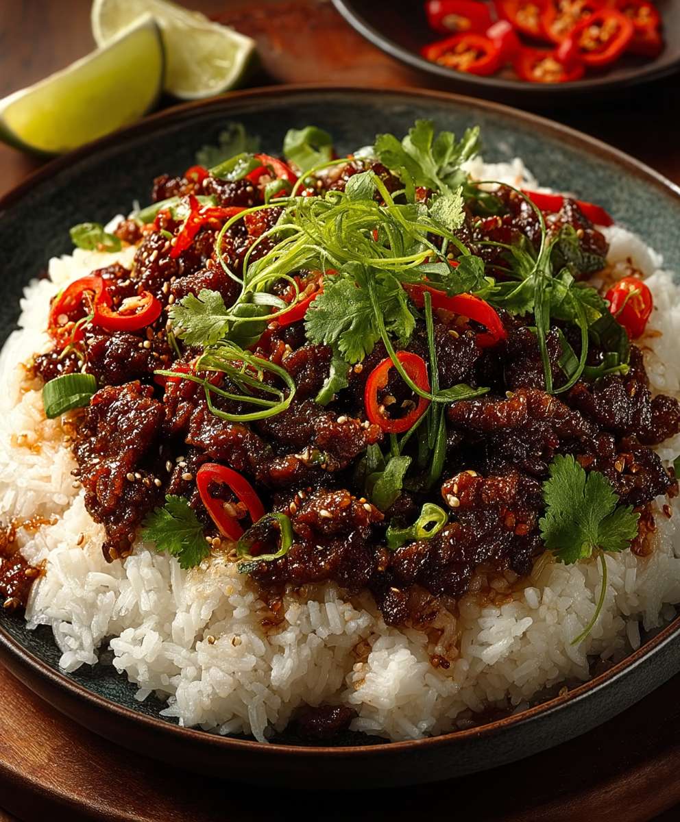 Knuspriges Chili Rindfleisch