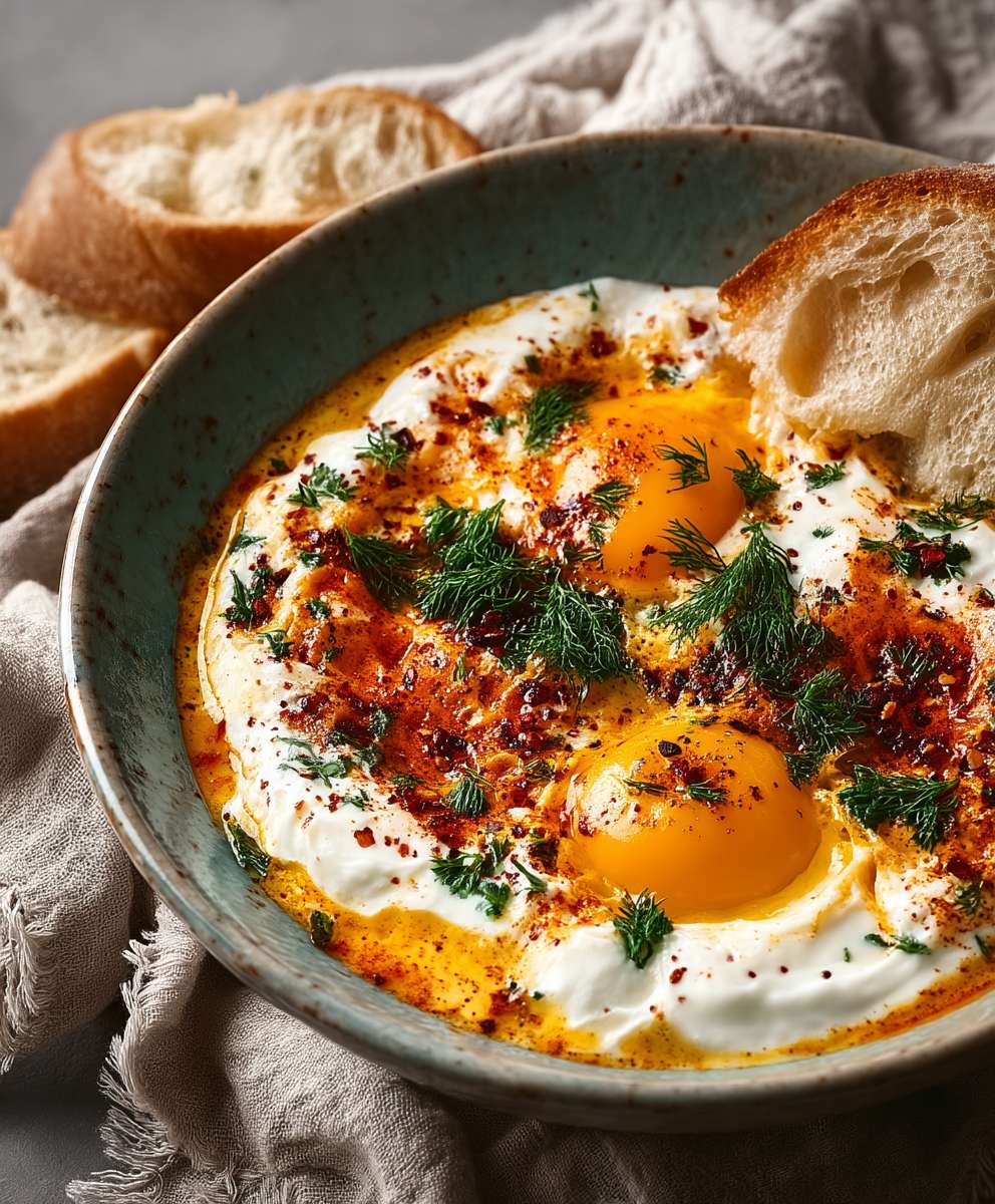 Türkische Eier Joghurt Butter