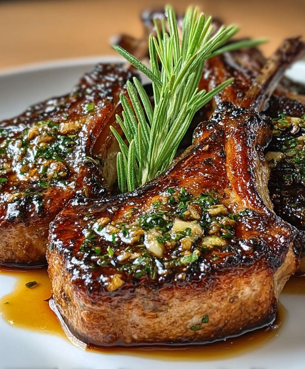 Knoblauch Zitronen Lammkoteletts zubereiten