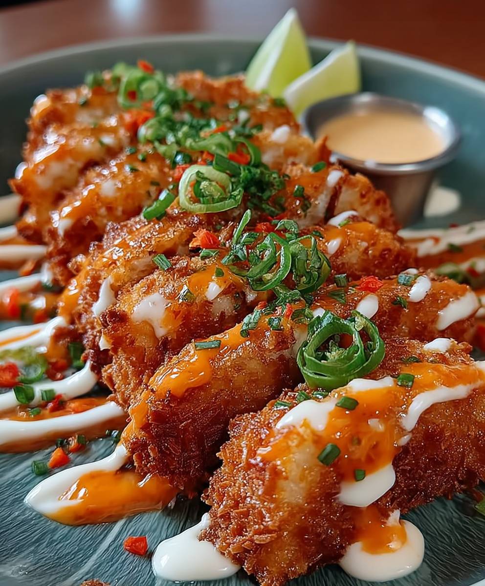 Knuspriges Kokosnuss Hähnchen Bang Bang