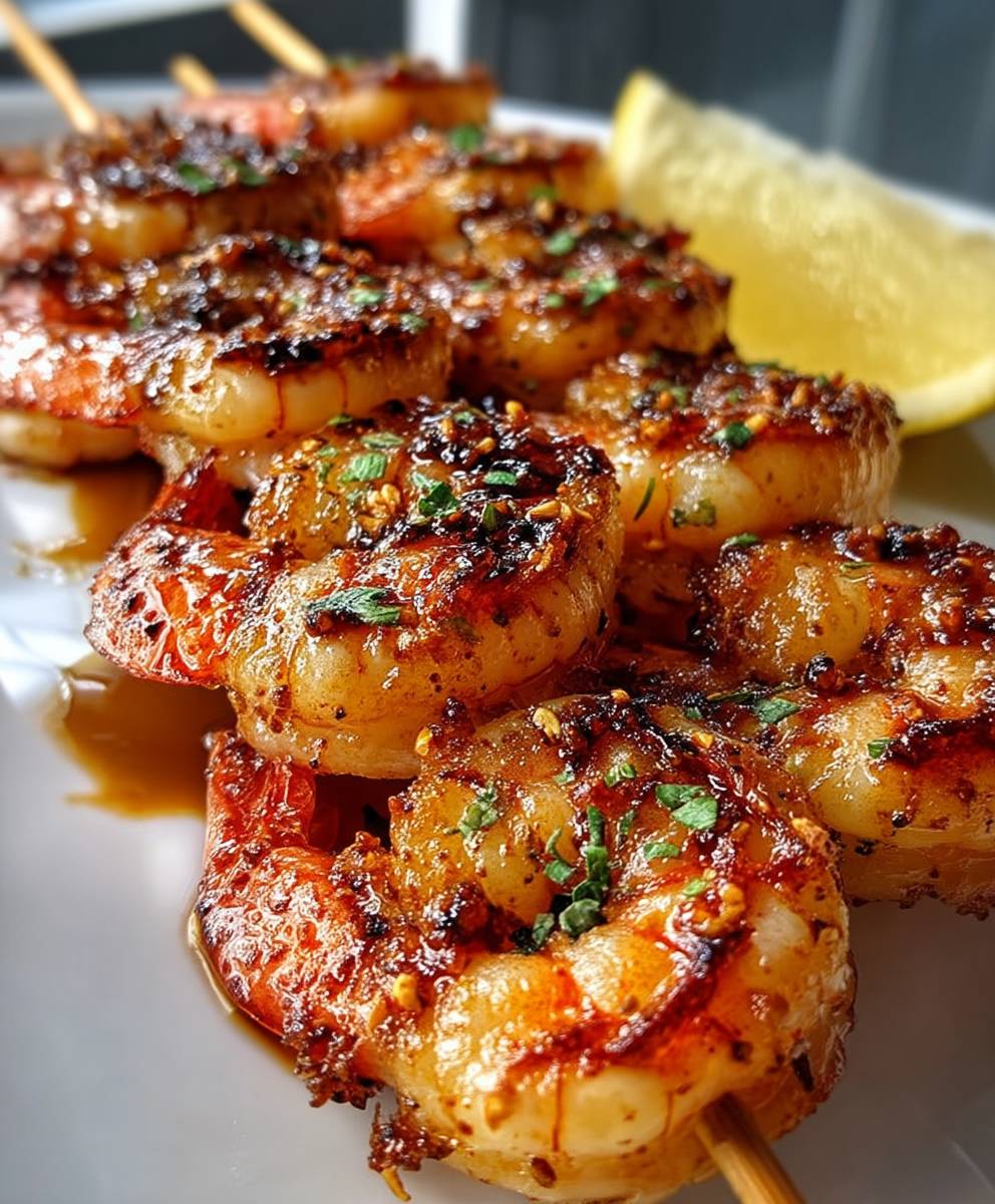 Gegrillte Garnelenspieße einfach zubereiten