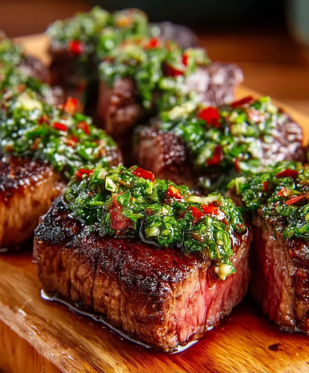 Argentinisches Churrasco mit Chimichurri