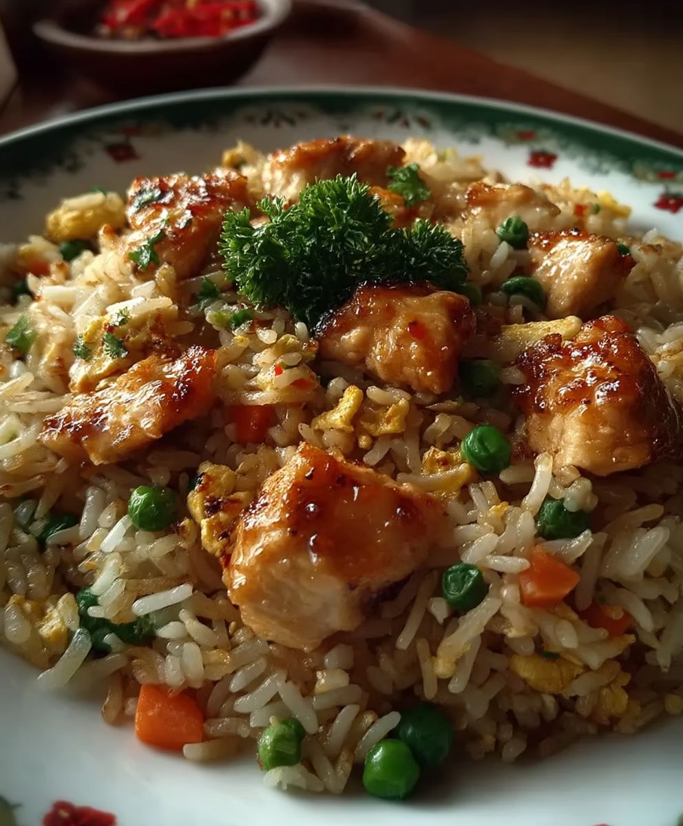 Hähnchen Gebratener Reis Schnell