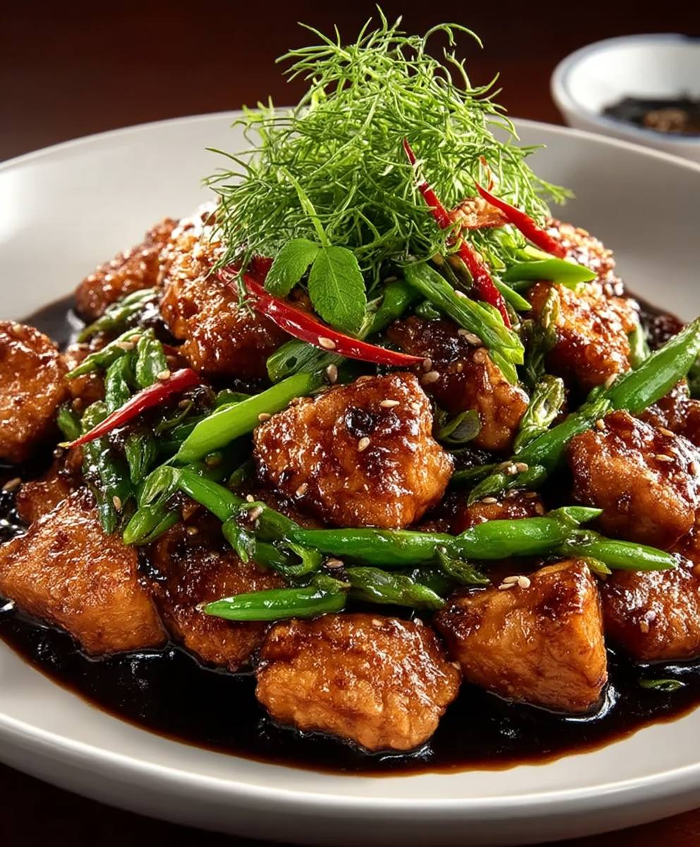 Mongolisches Hühnchen zubereiten