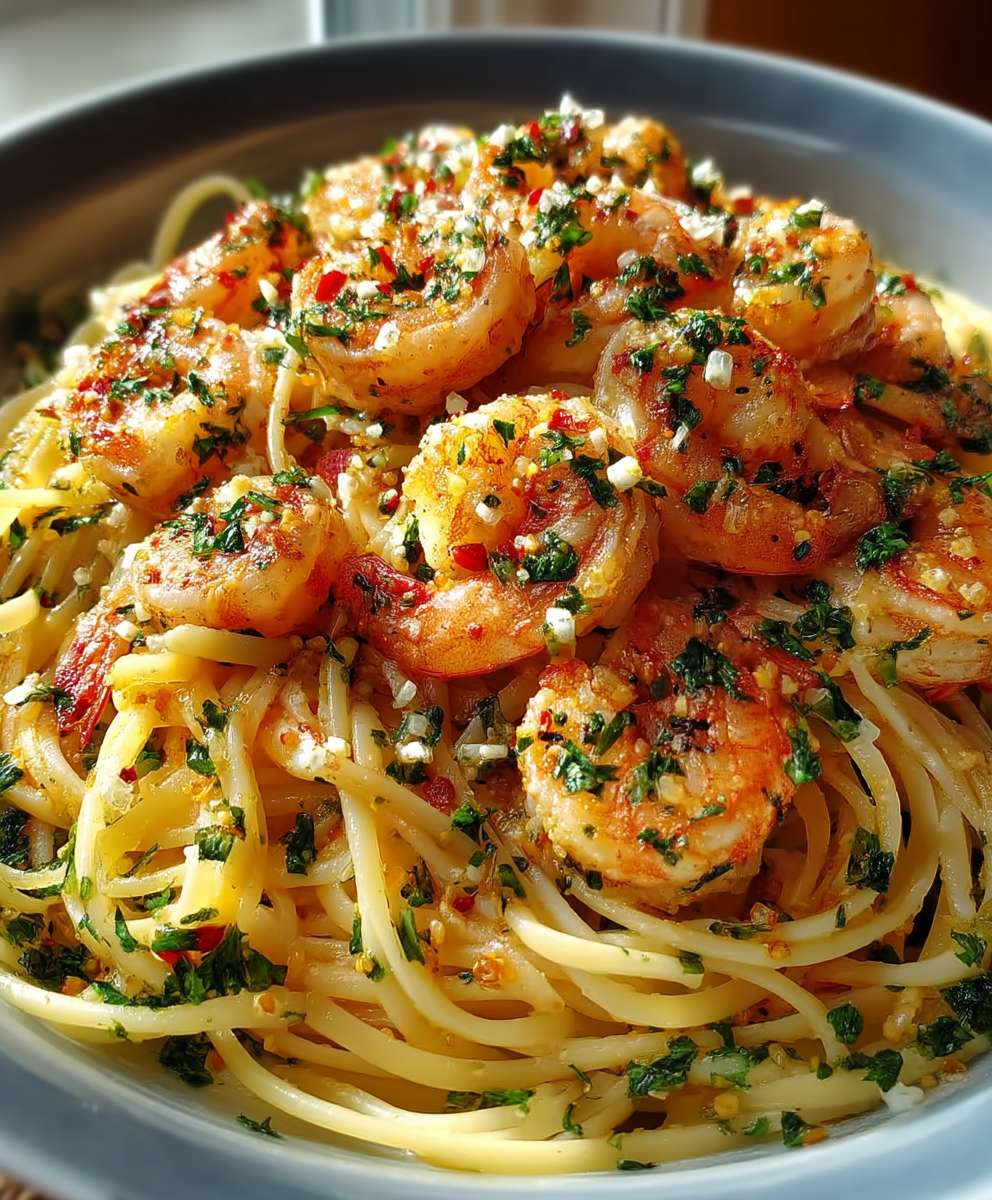 Garnelen Scampi Pasta