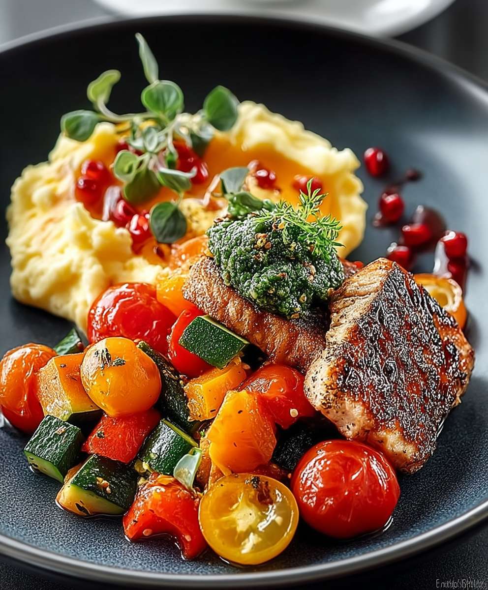 Gemüse Rührei Frühstück