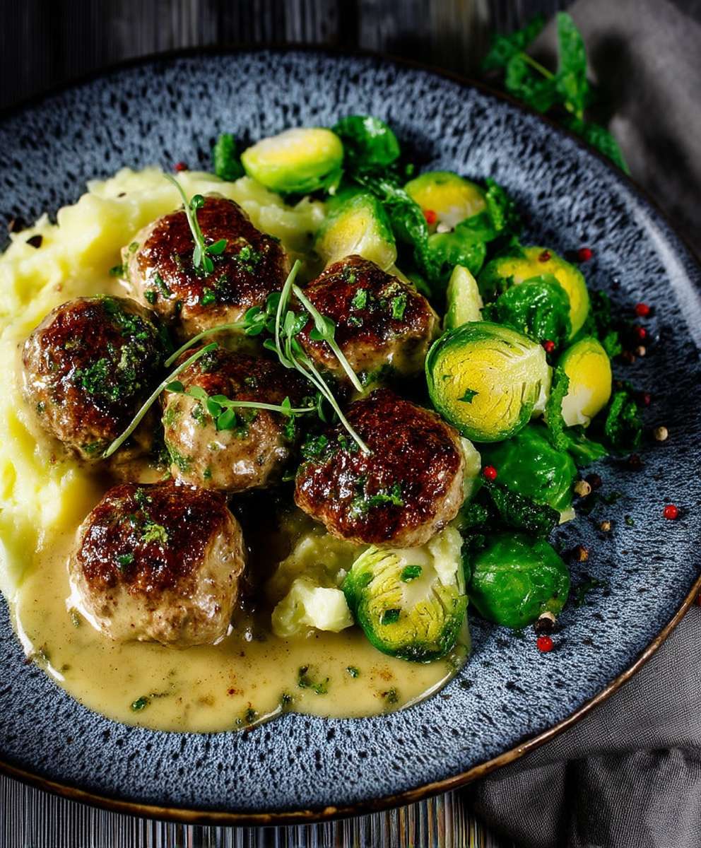 Rosenkohl Hackbällchen