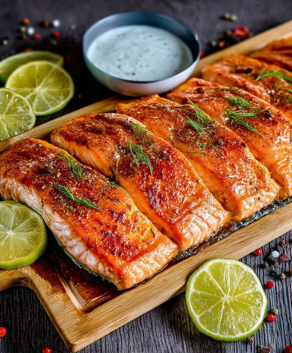 Lachs von der Planke