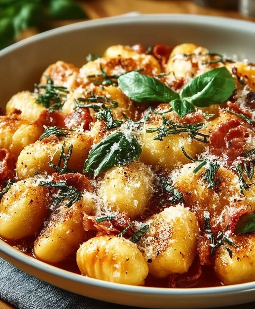 Gnocchi Pfanne Pancetta