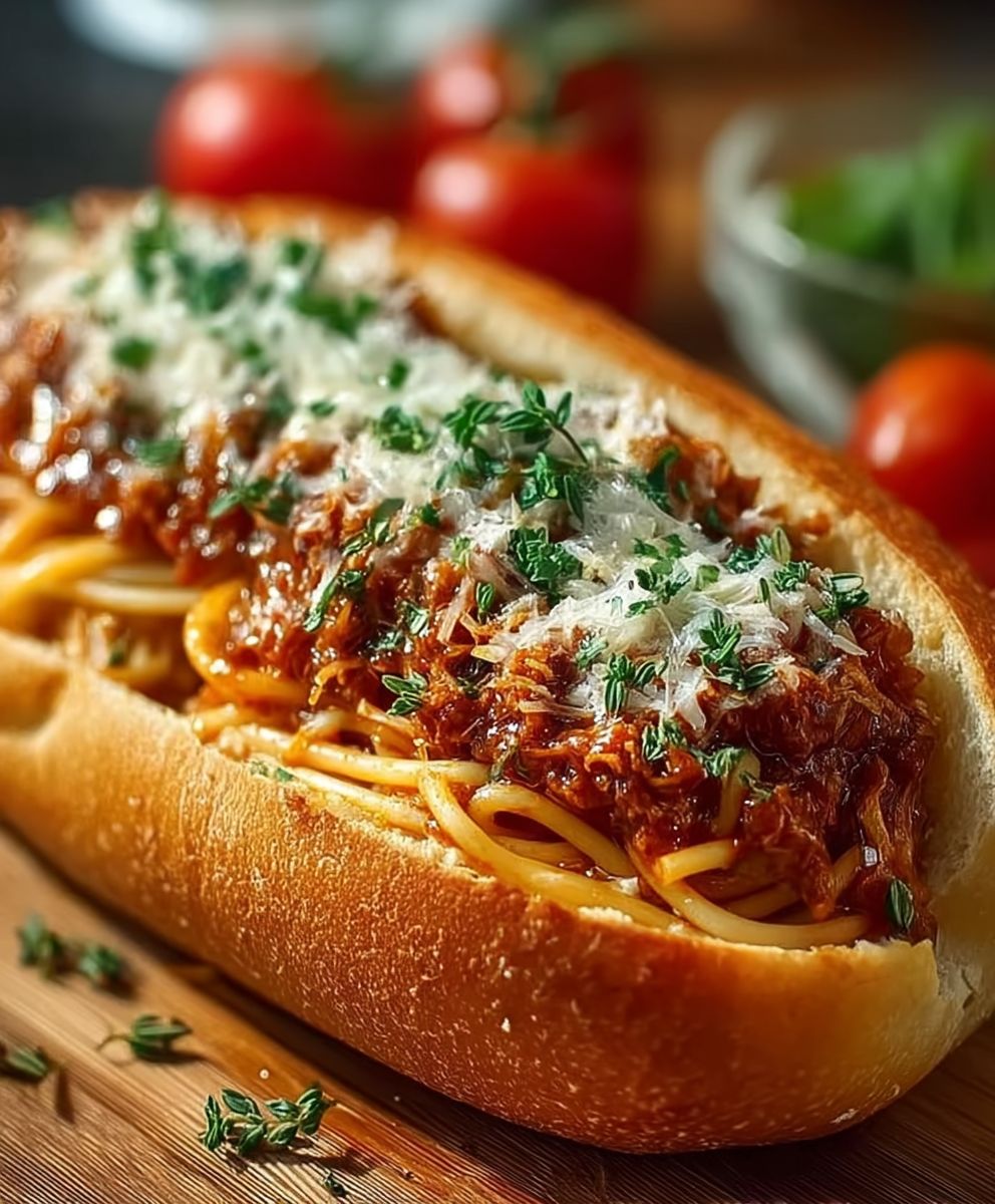 Gefüllte Spaghetti Subs