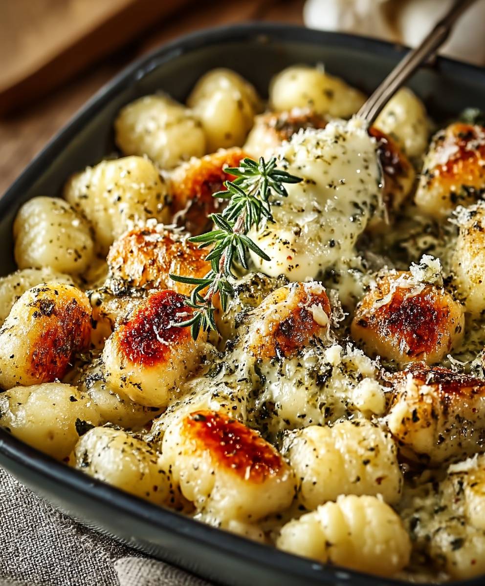 Hähnchen Gnocchi Knoblauchbutter