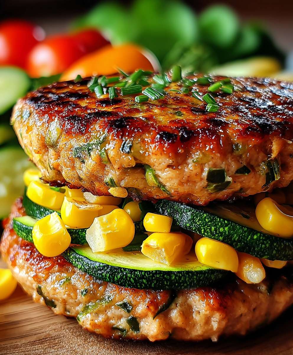 Hähnchen Zucchini Burger