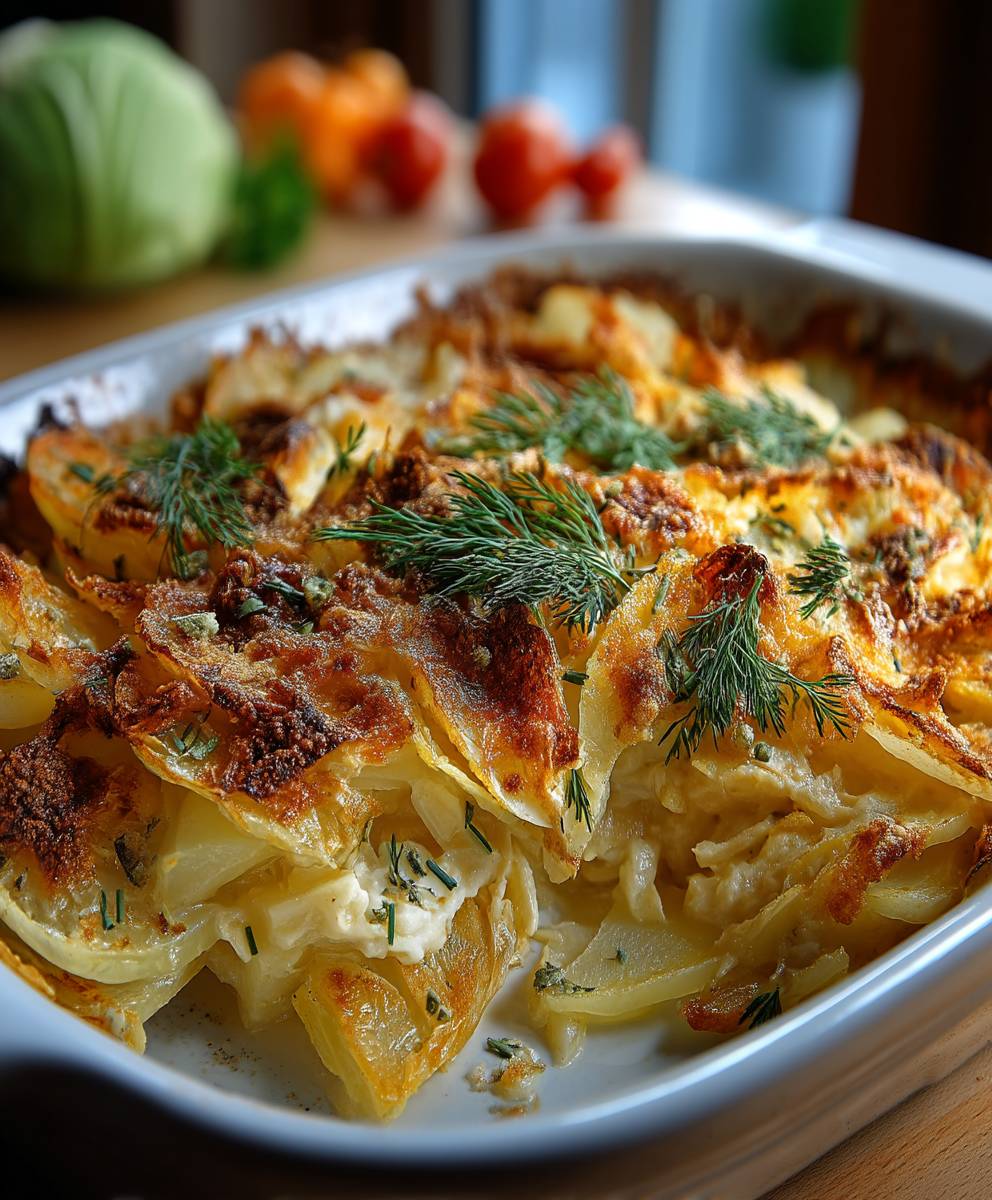 Spitzkohl Kartoffel Auflauf