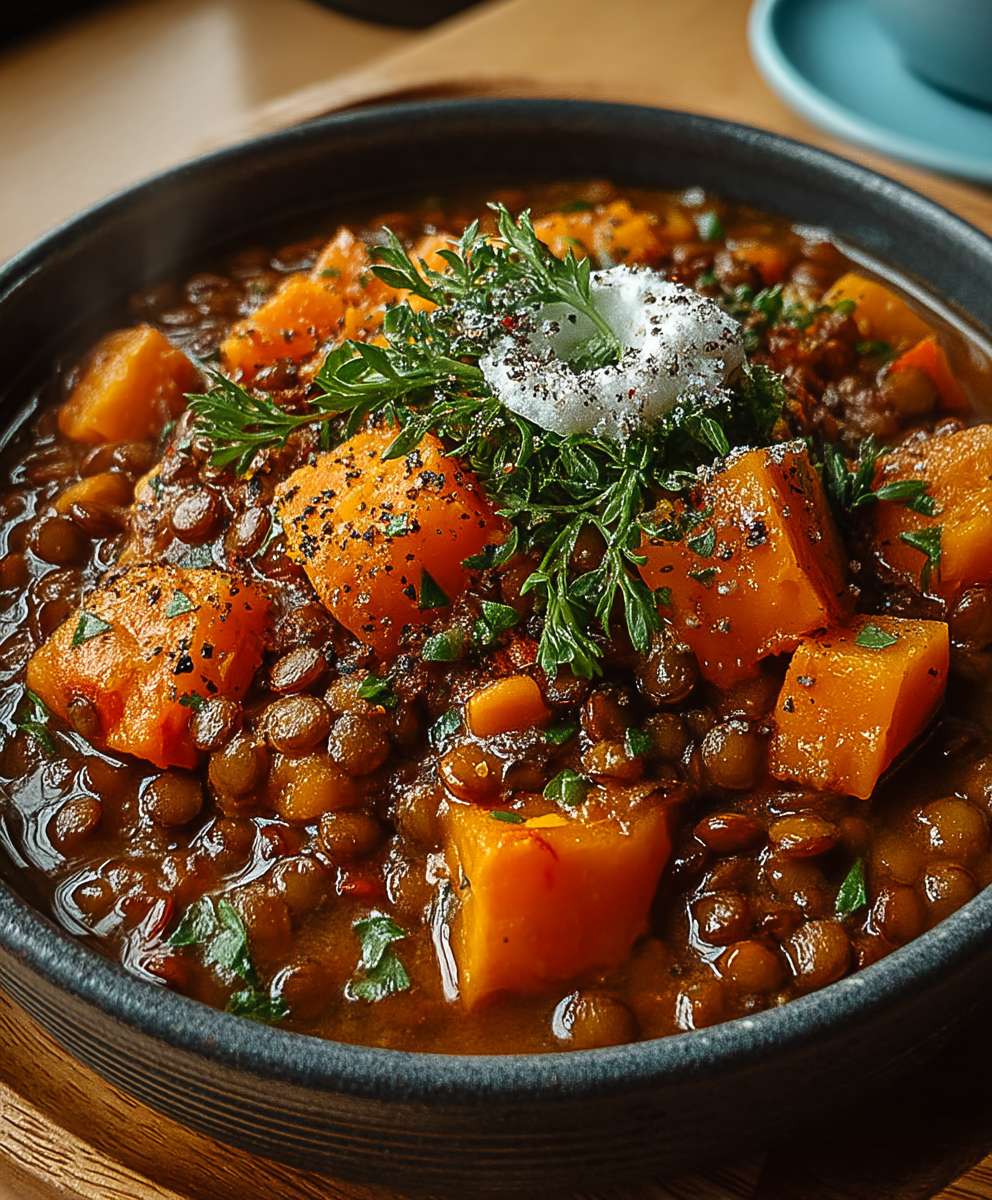 Linseneintopf Kürbis