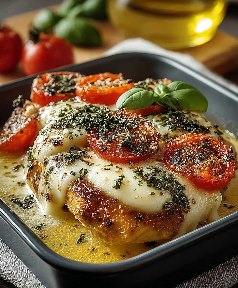 Mozzarella Hähnchen zubereiten