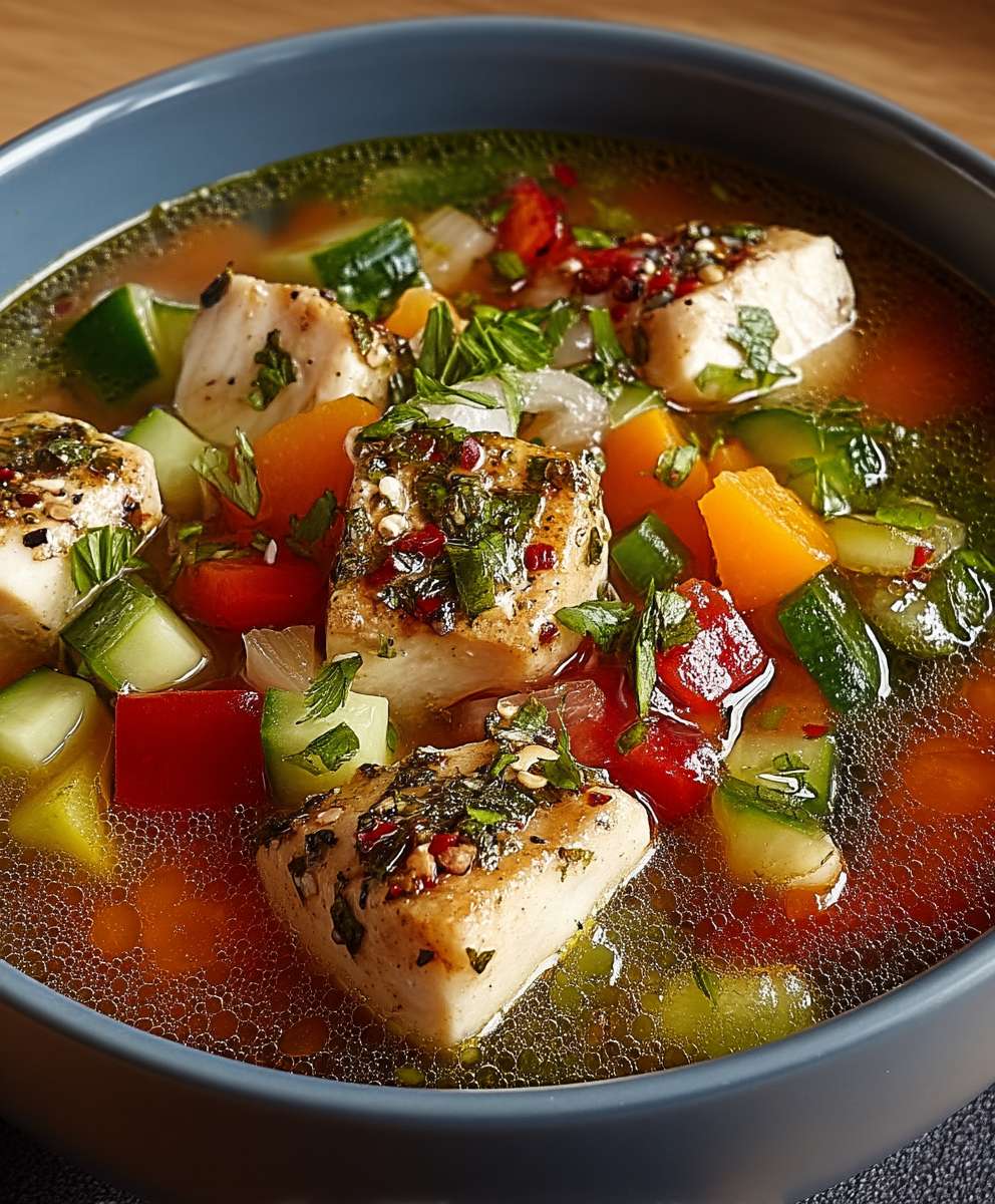 Fischsuppe mit Gemüse