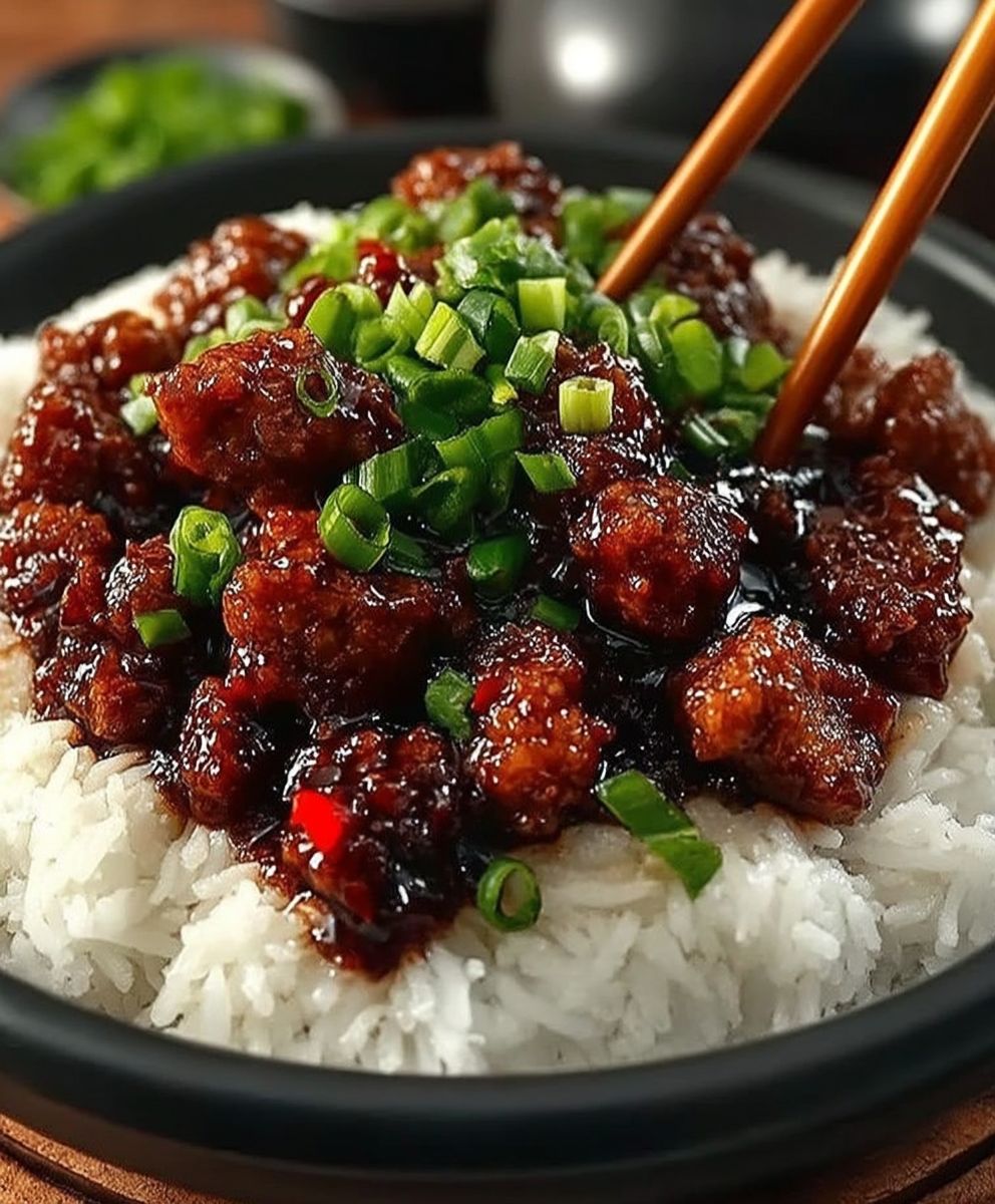 Mongolisches Rindfleisch knusprig zubereiten