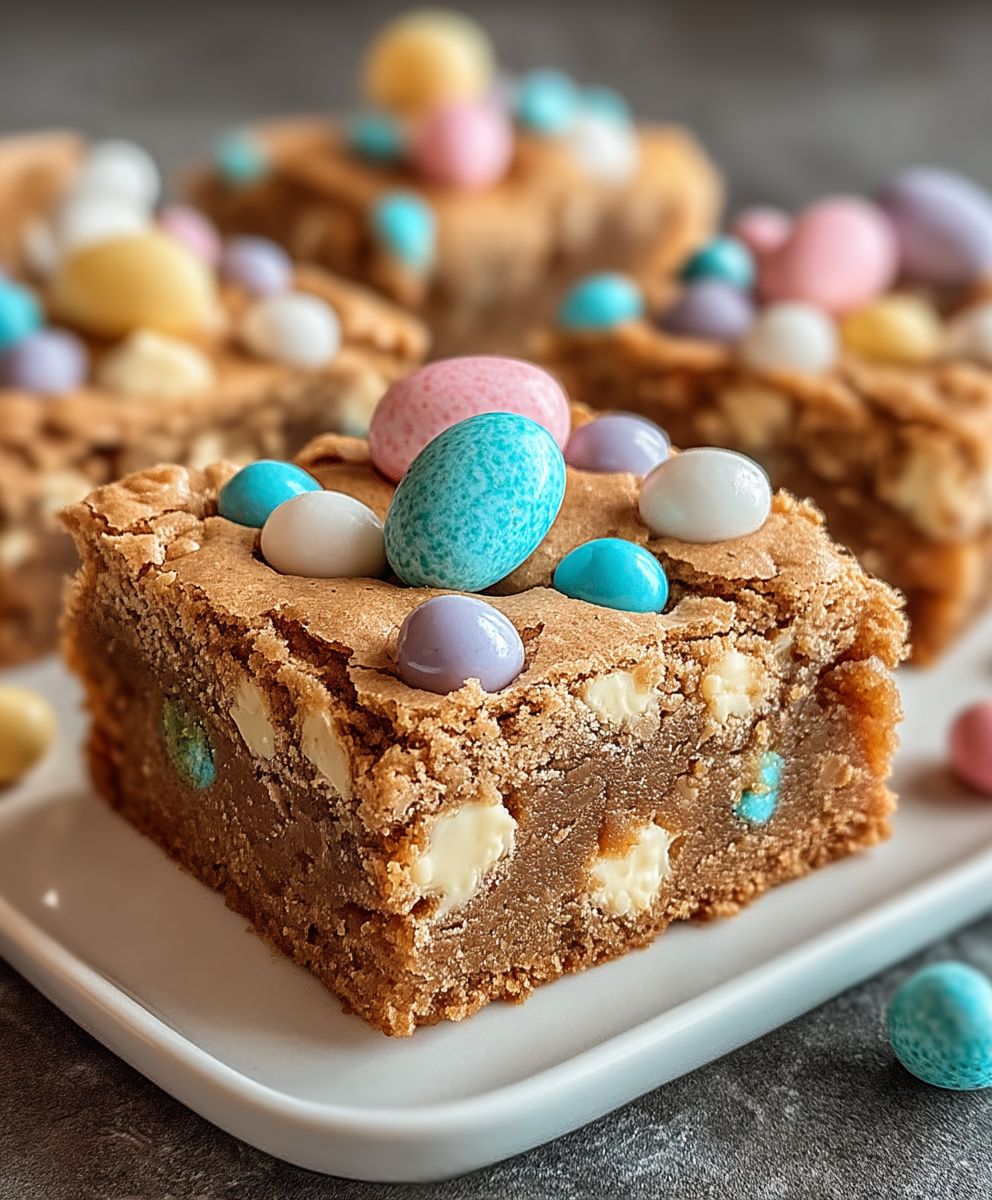 Ostereier Blondies backen