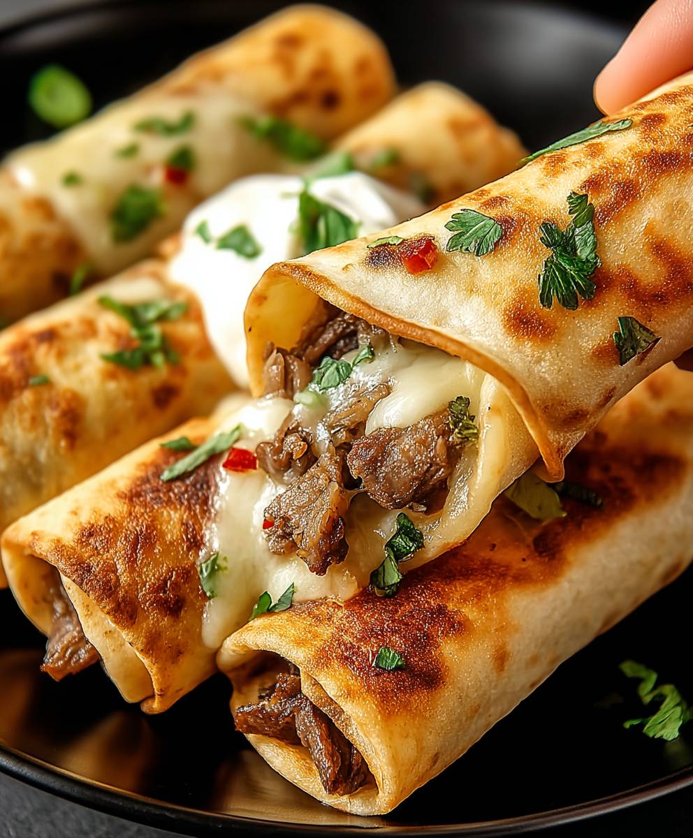 Philly Cheesesteak Taquitos